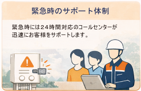 緊急時のサポート体制