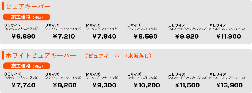 ピュアキーパー料金