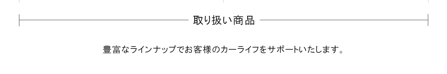 取り扱い商品